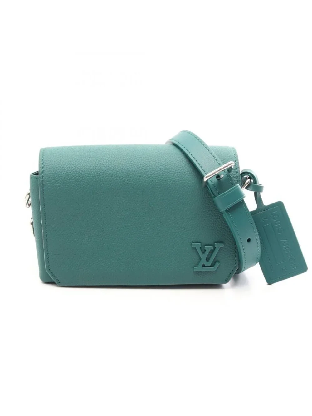 Louis Vuitton Shoulder Bag LV Aerogram Fast Line Wearable Wallet Green Leather